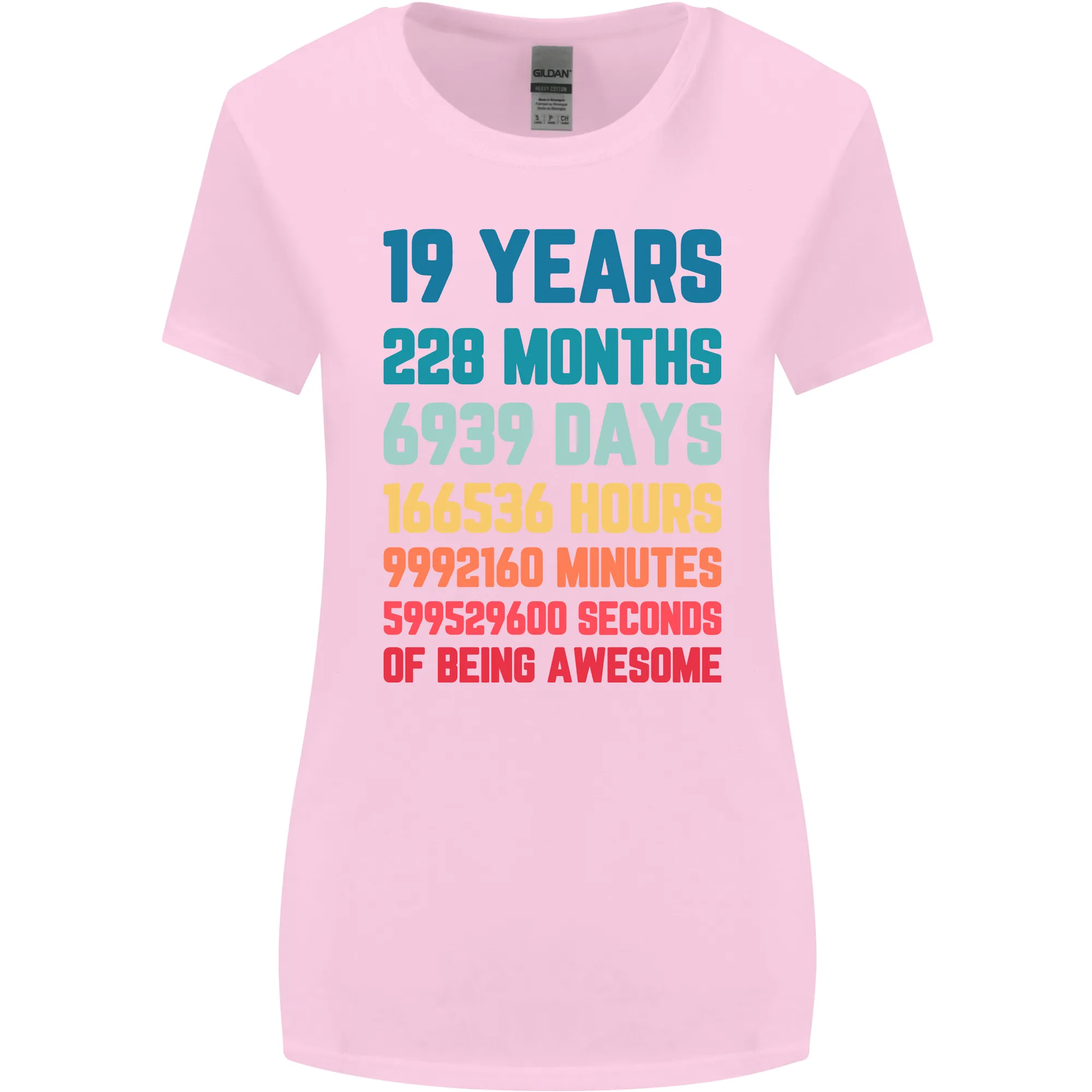 19th Birthday 19 Year Old Womens Wider Cut T-Shirt