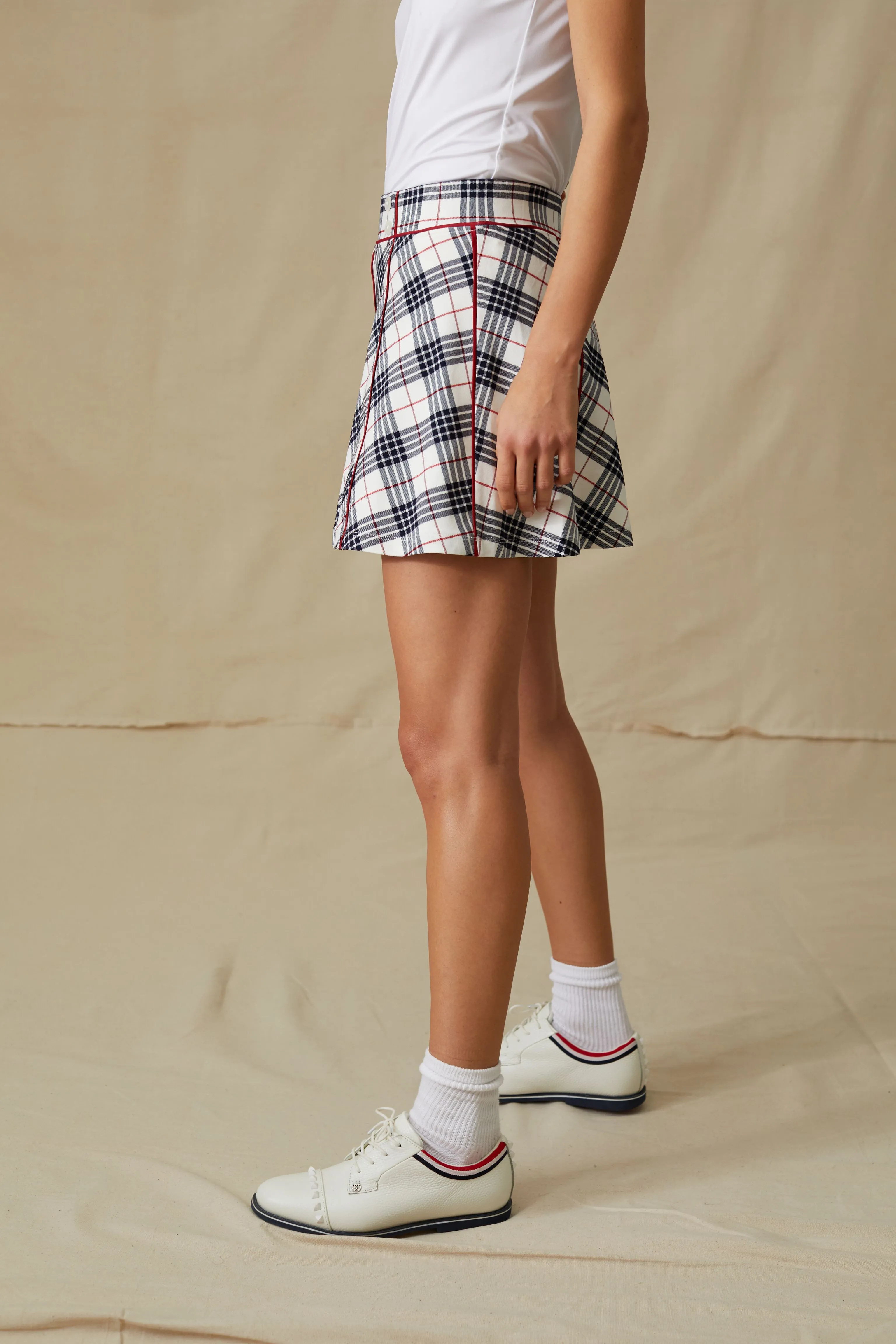 Americana Plaid 15 Inch Woven Renee Golf Skirt