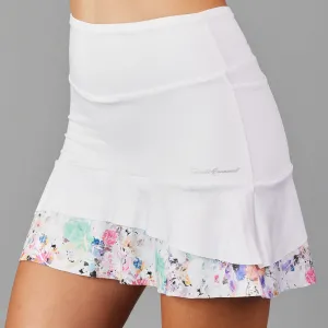 Amethyst Mid Skort (embossed white/print)