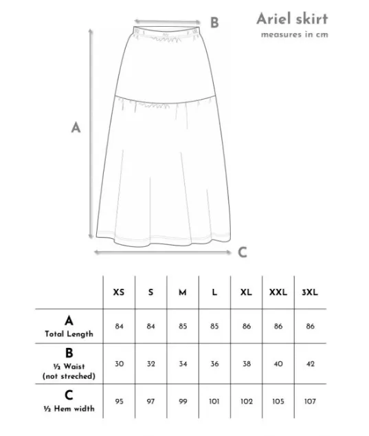 Ariel Skirt Apricot