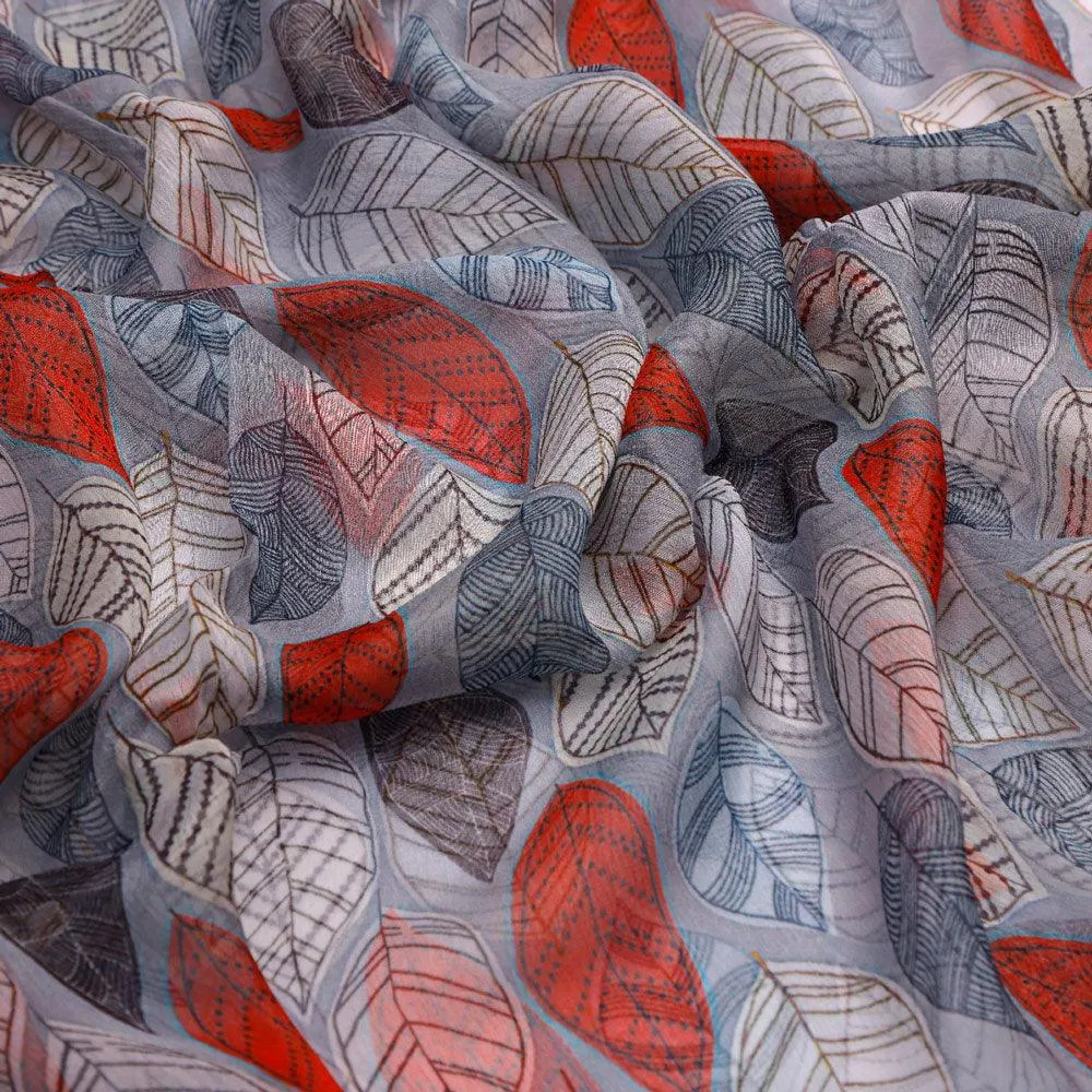 Autumn Leaves Digital Printed Fabric