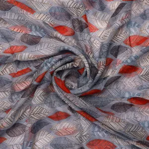 Autumn Leaves Digital Printed Fabric