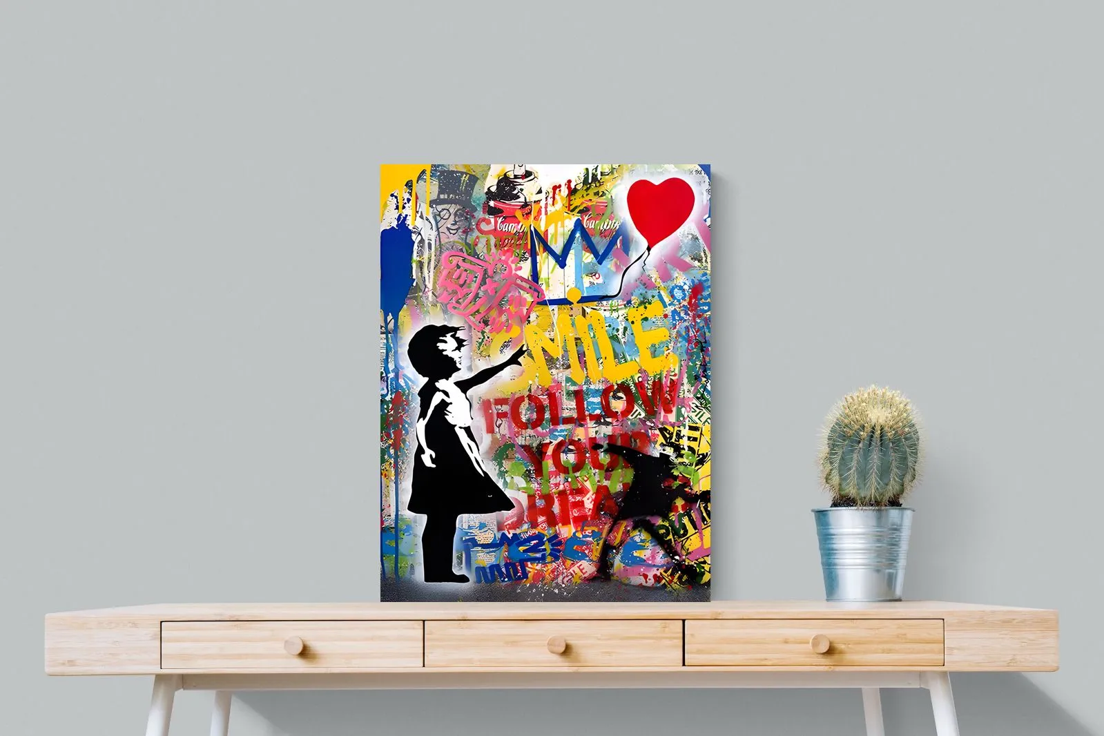 Banksy Basquiat Tribute Art