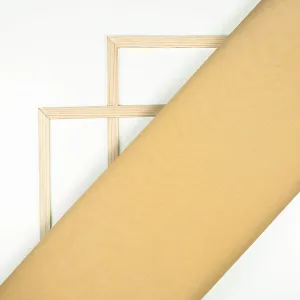 Biscotti Beige Plain Viscose Paper Silk Fabric