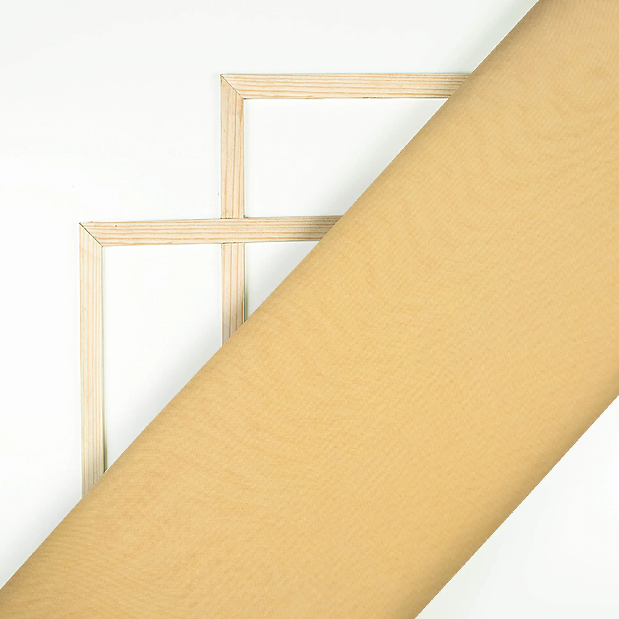 Biscotti Beige Plain Viscose Paper Silk Fabric