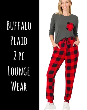 Buffalo Plaid 2pc Loungewear