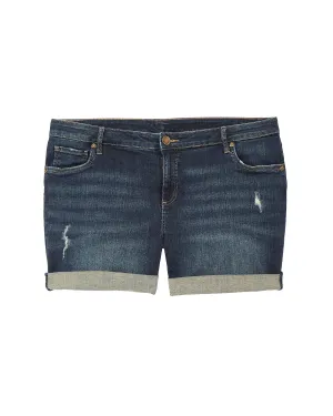 Clark Boyfriend Short | Dark Wash