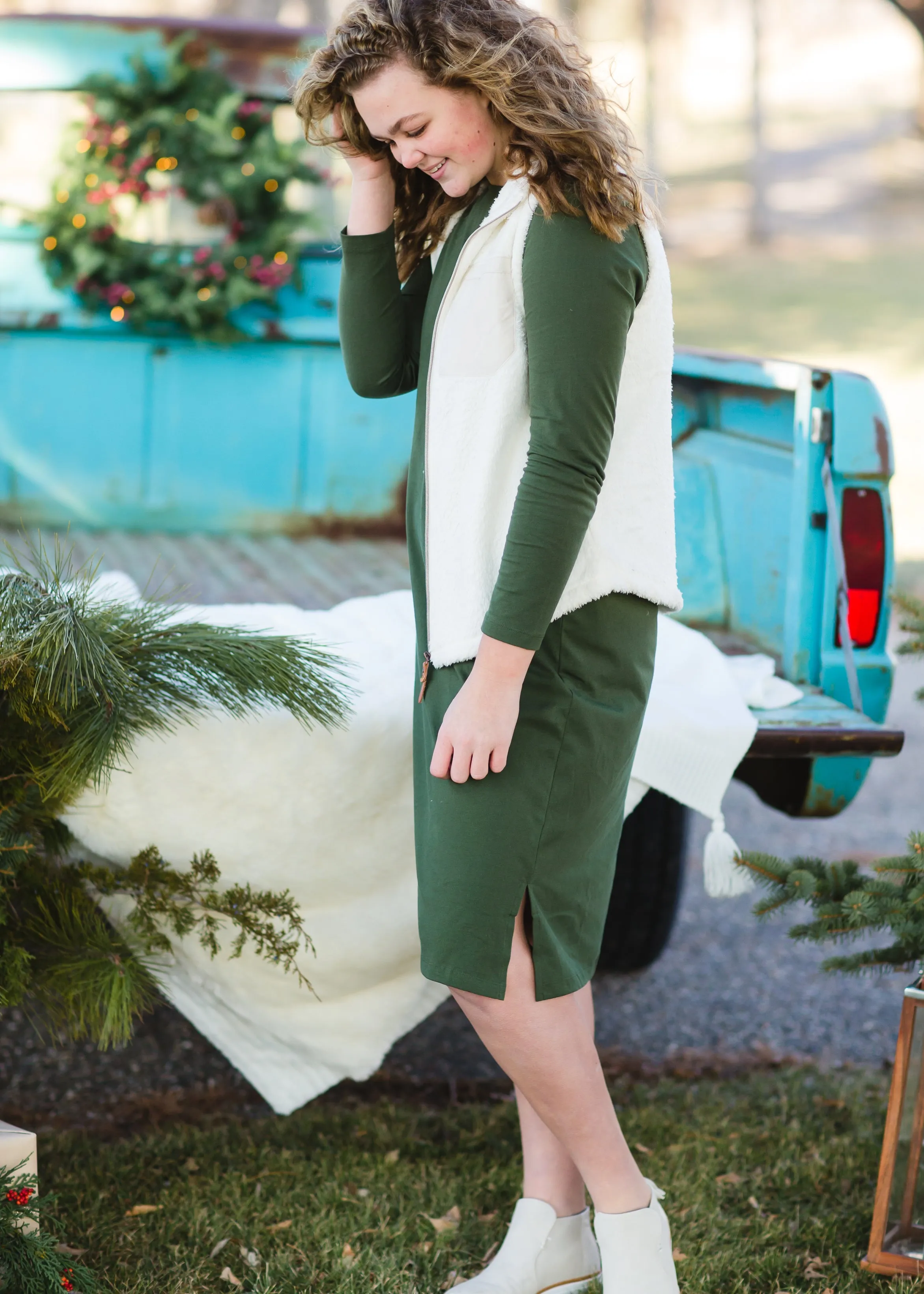 Cream Soft Sherpa Vest - FINAL SALE