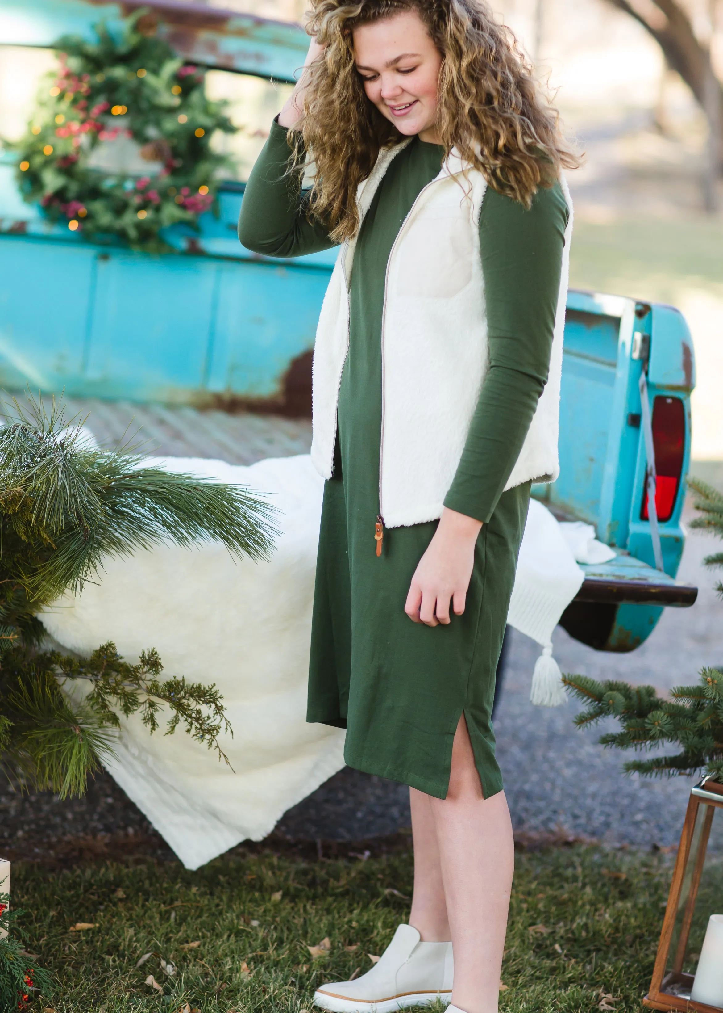 Cream Soft Sherpa Vest - FINAL SALE