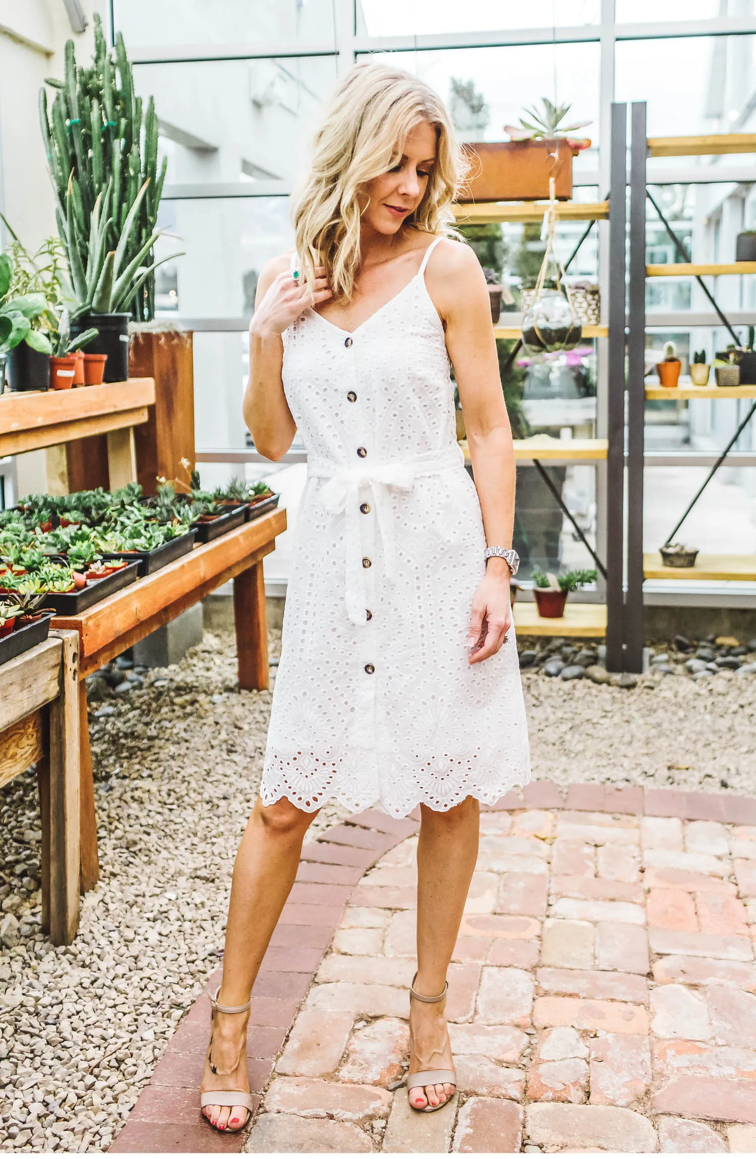 Crochet Button Down Dress FINAL SALE