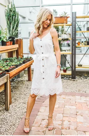 Crochet Button Down Dress FINAL SALE