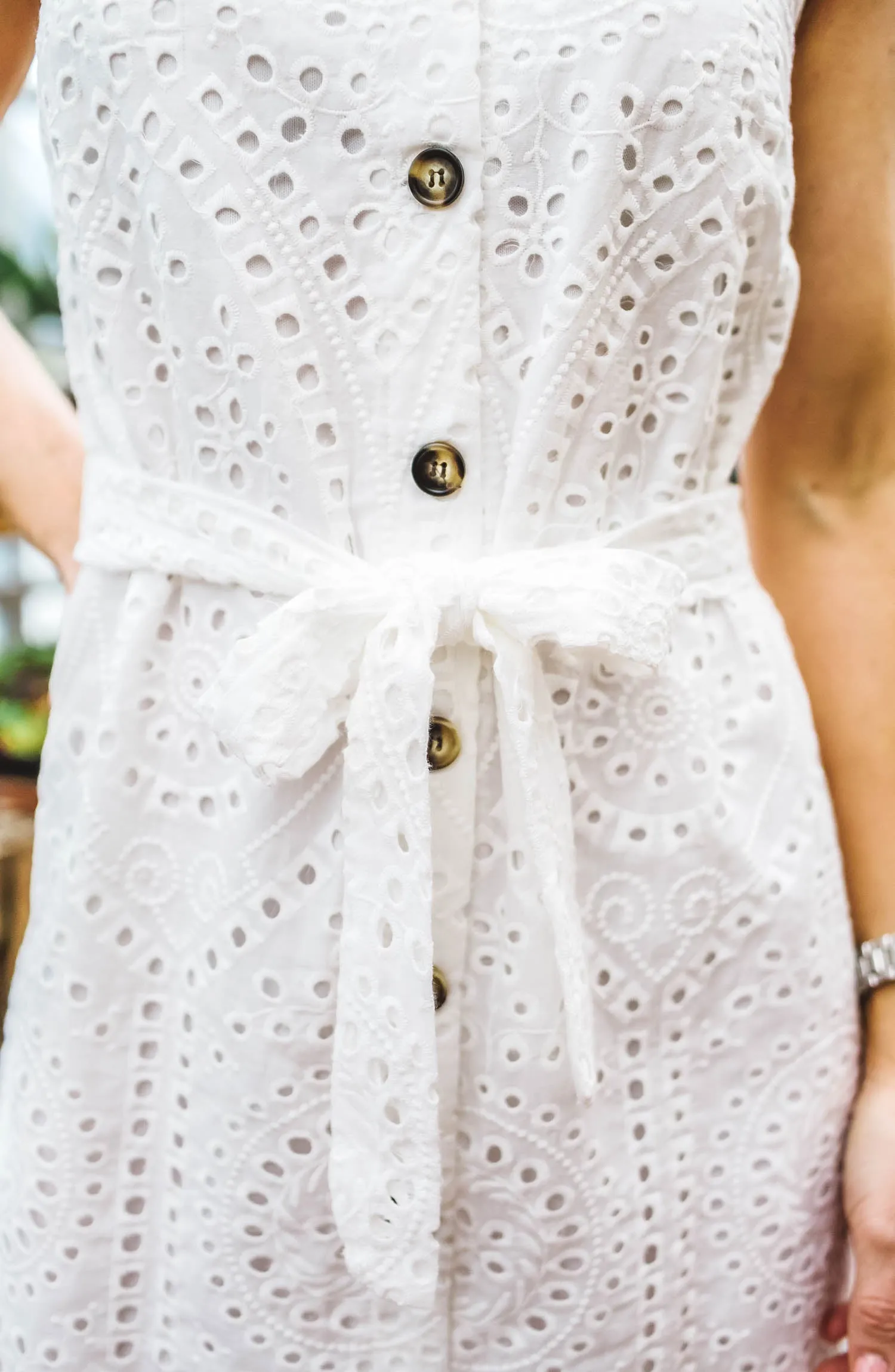 Crochet Button Down Dress FINAL SALE