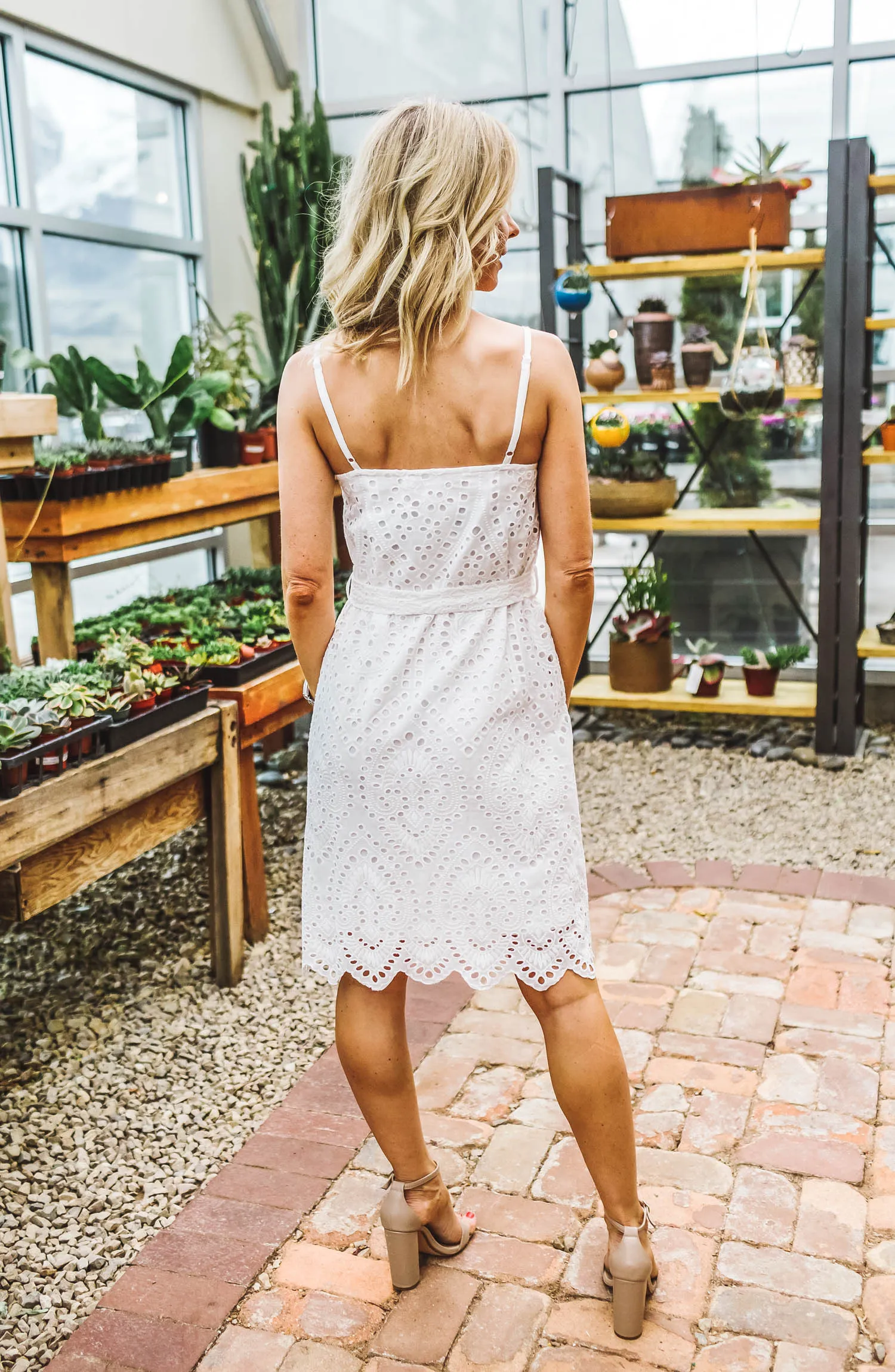 Crochet Button Down Dress FINAL SALE