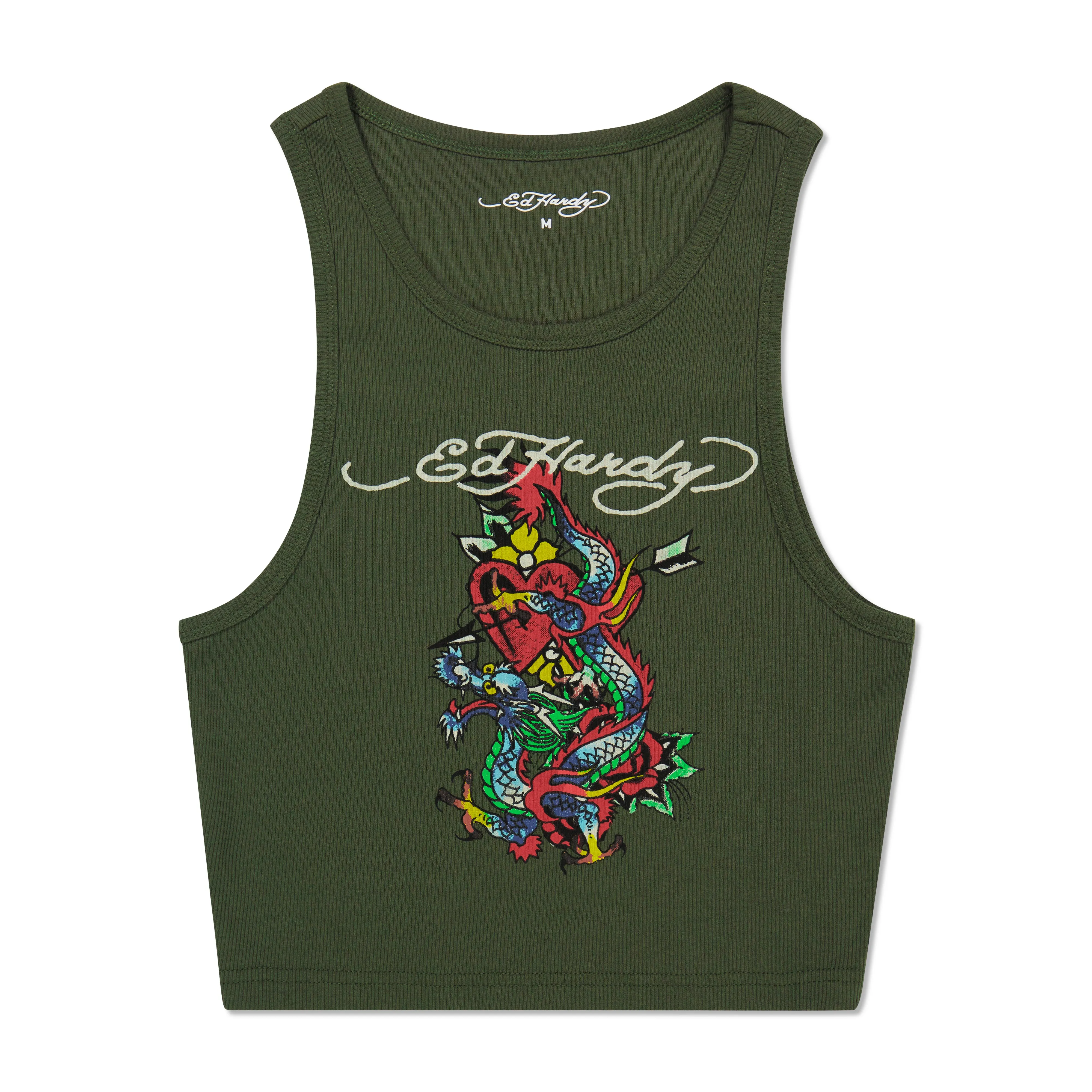Dragon Heart Rib Knit Tank