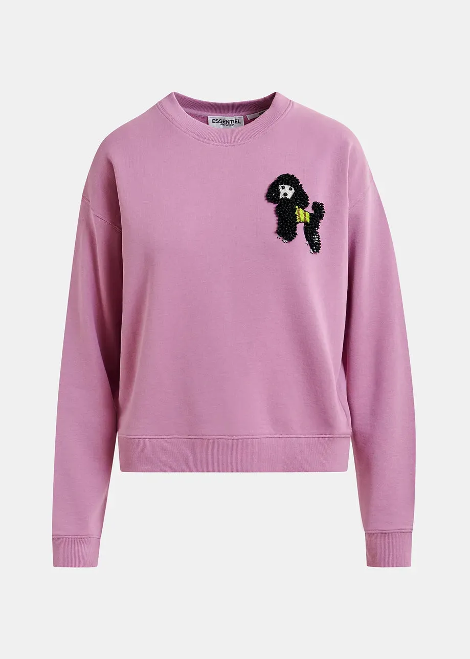 ESSENTIEL Mauve Heart Sweater