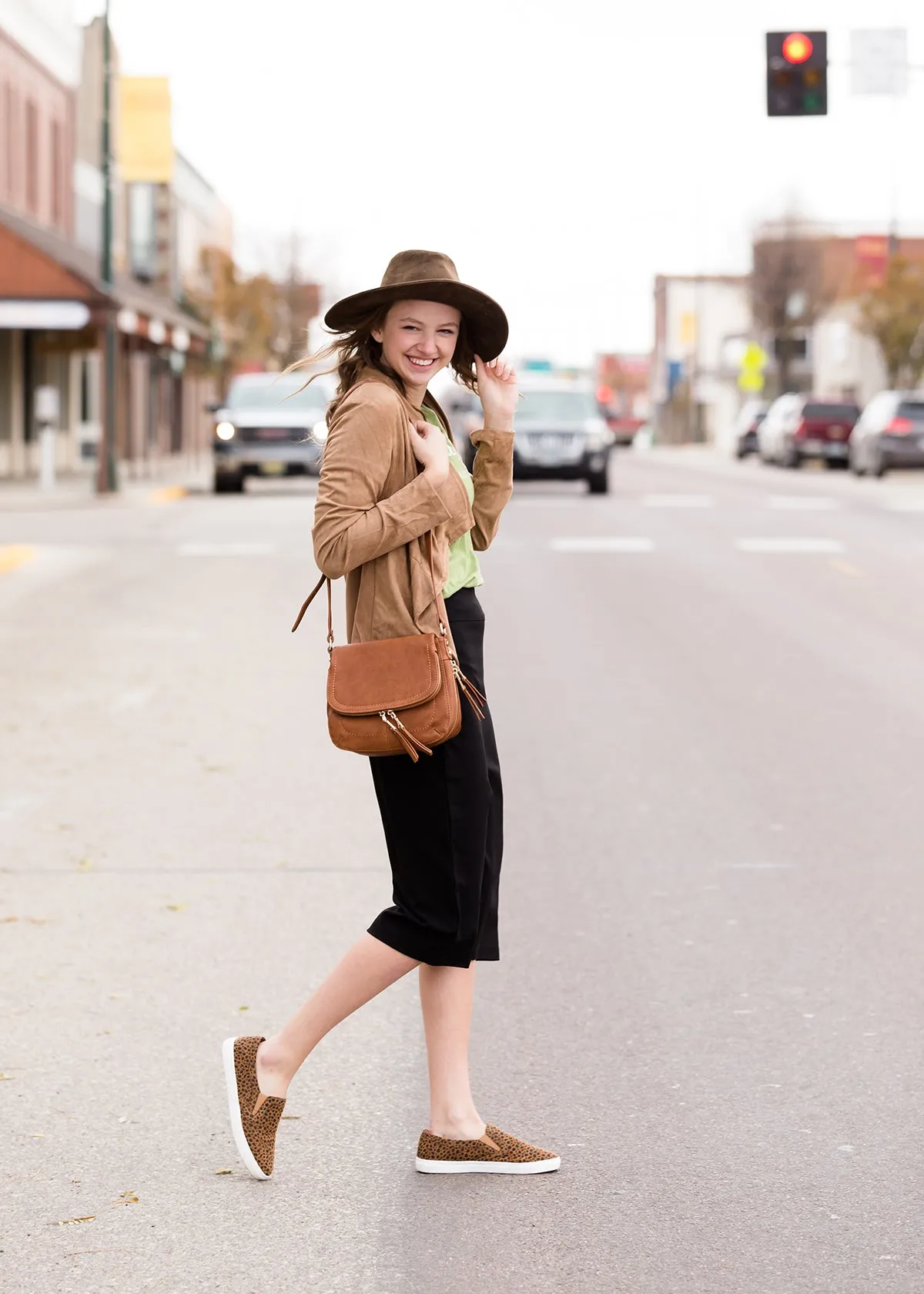 Faux Suede Open Front Jacket - FINAL SALE