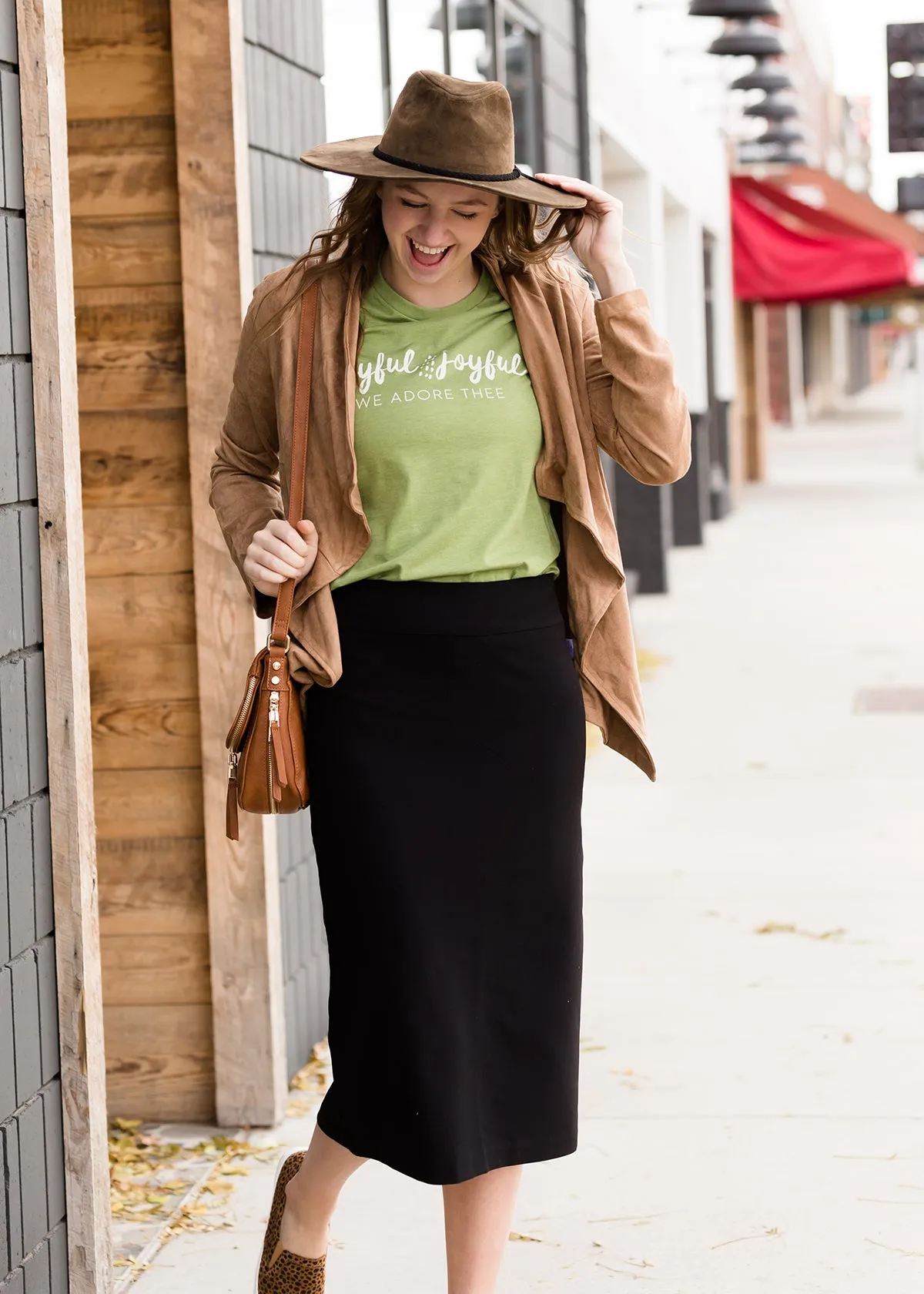Faux Suede Open Front Jacket - FINAL SALE