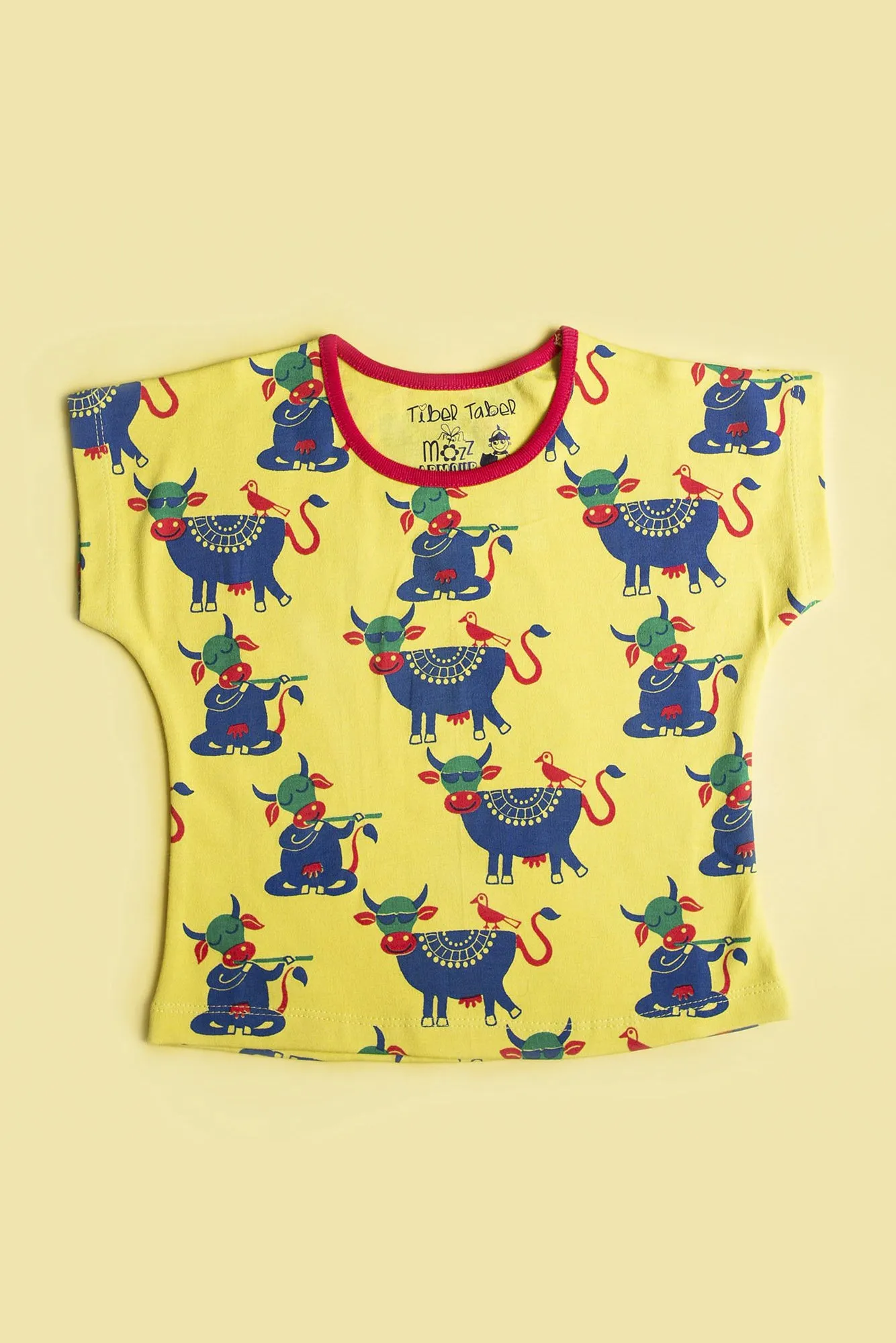 Girl Yellow Cow Top