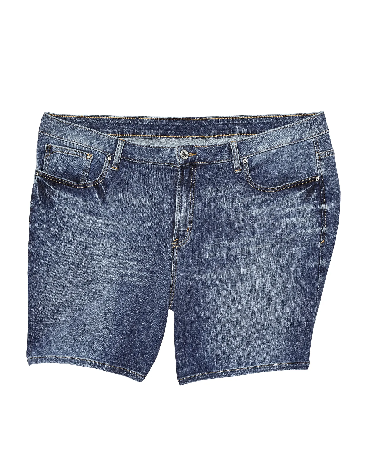 Hanson Destructed Shorts with Frayed Hem | Medium Wash
