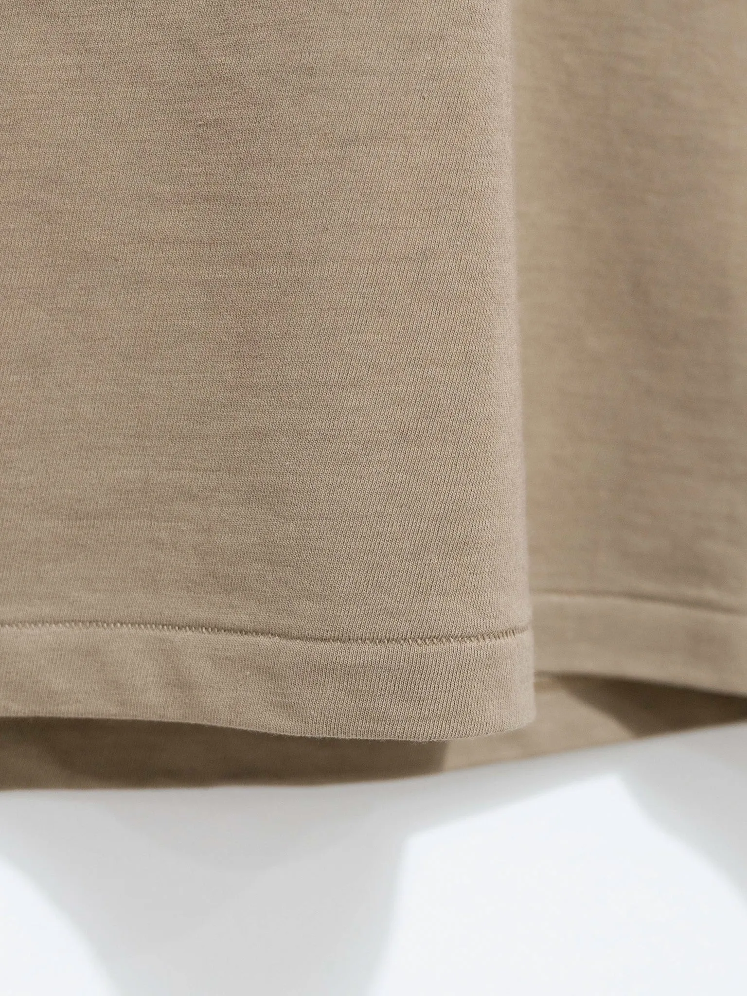 Hard Twist Drop Shoulder Tee - Beige