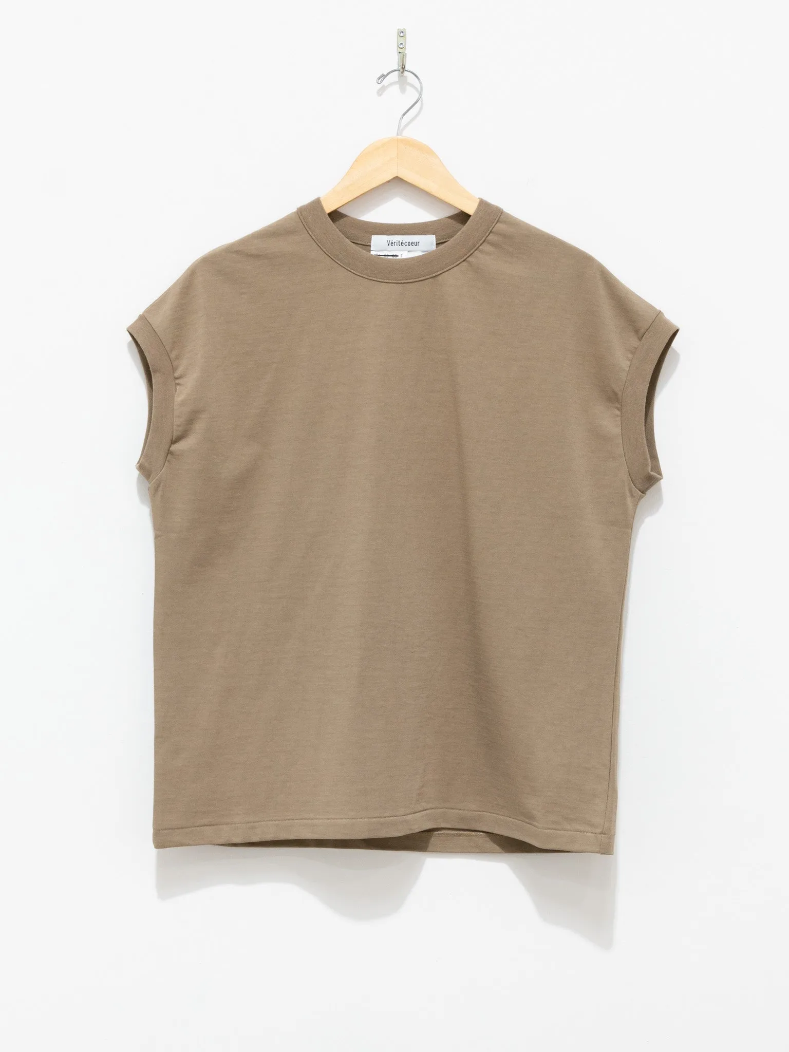 Hard Twist Drop Shoulder Tee - Beige