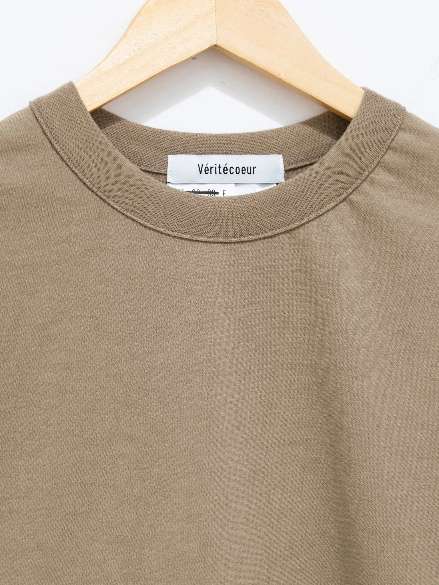 Hard Twist Drop Shoulder Tee - Beige