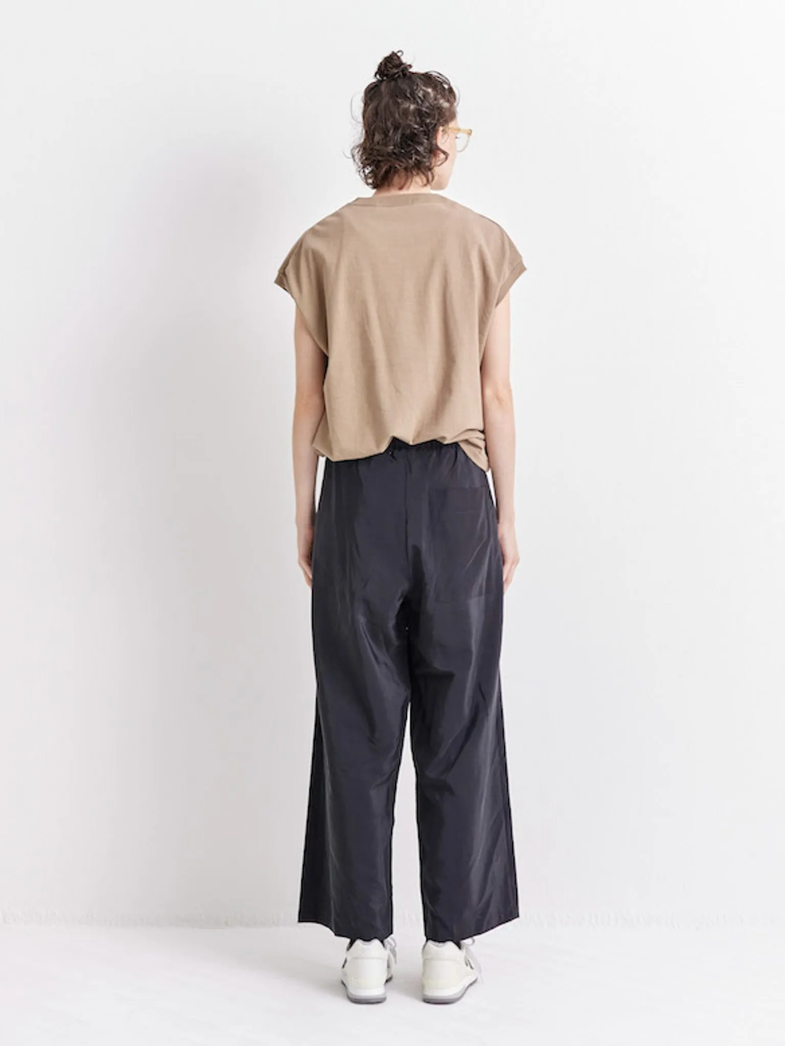Hard Twist Drop Shoulder Tee - Beige