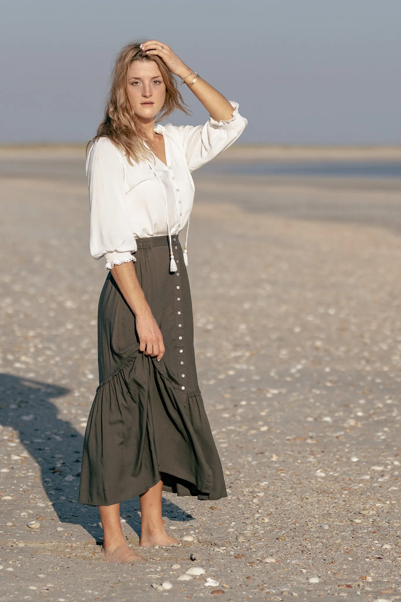 Harlow Midi Skirt - ivy
