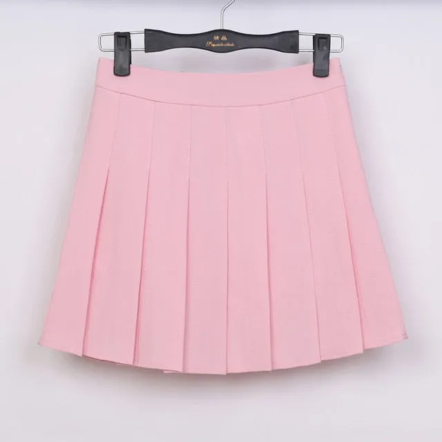High Waist Ball Pleated Skirts