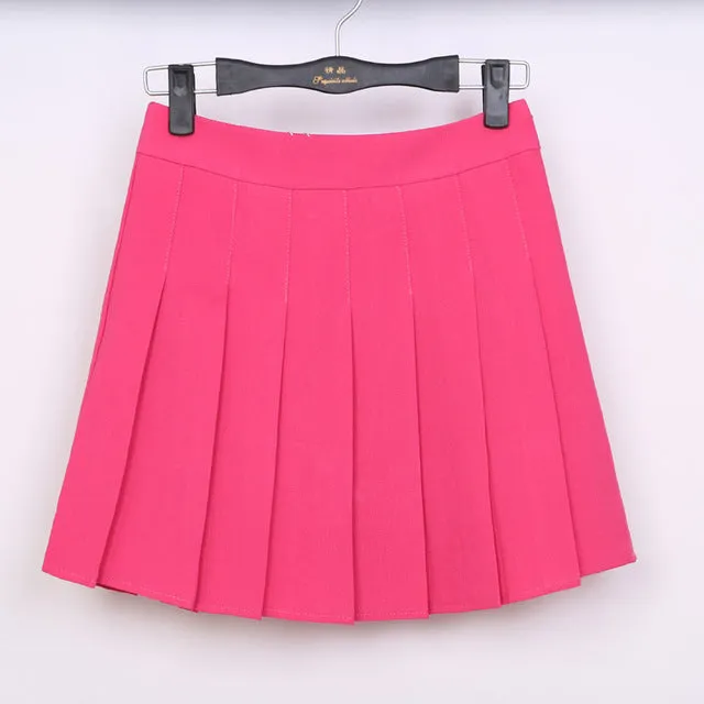High Waist Ball Pleated Skirts