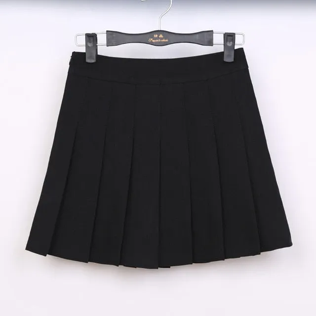 High Waist Ball Pleated Skirts