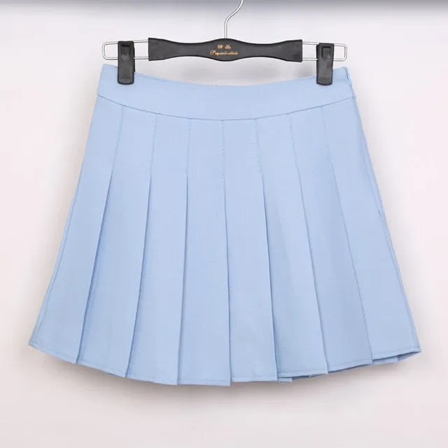 High Waist Ball Pleated Skirts