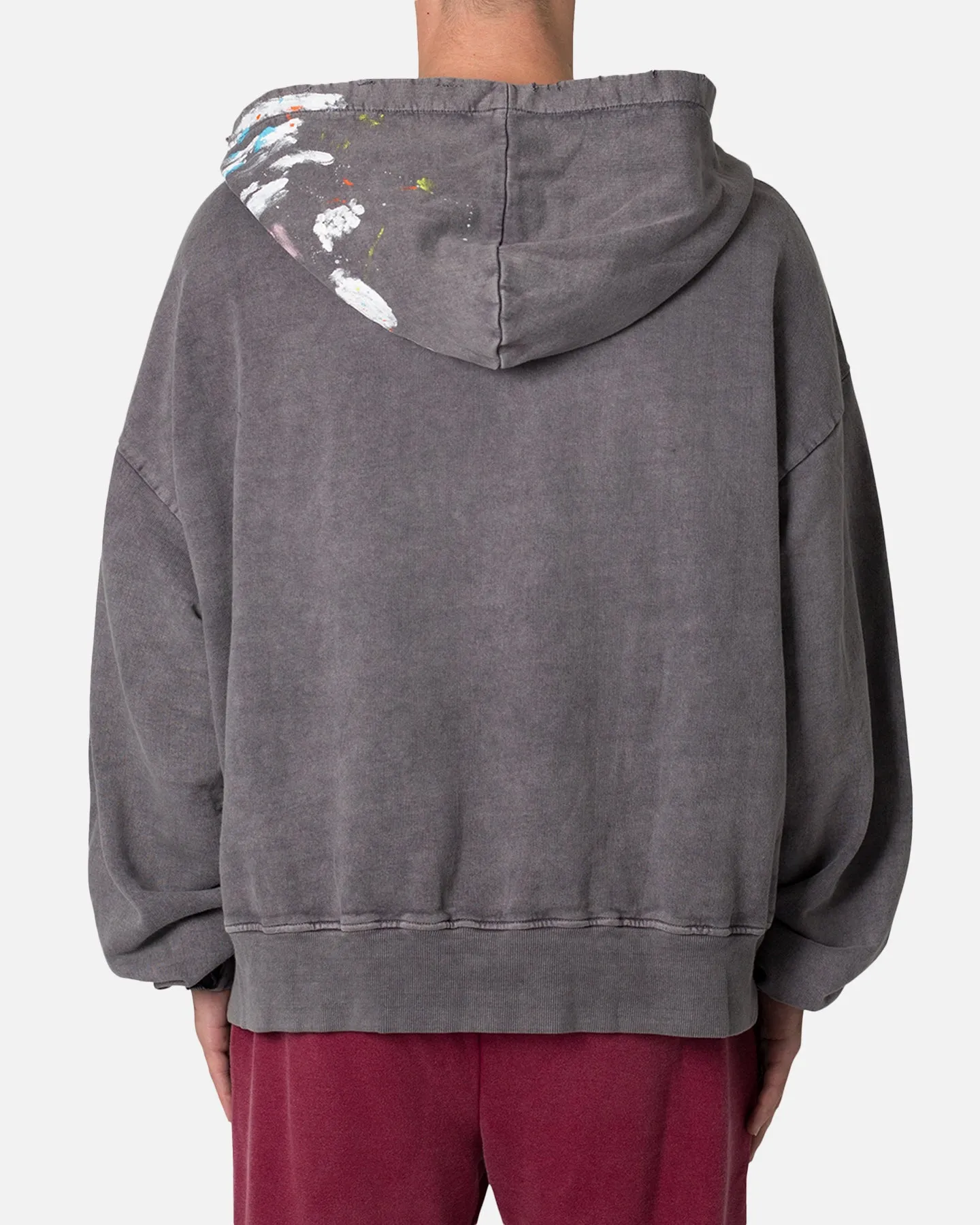 MNML Destroyed Painter Hoodie Charcoal Grey