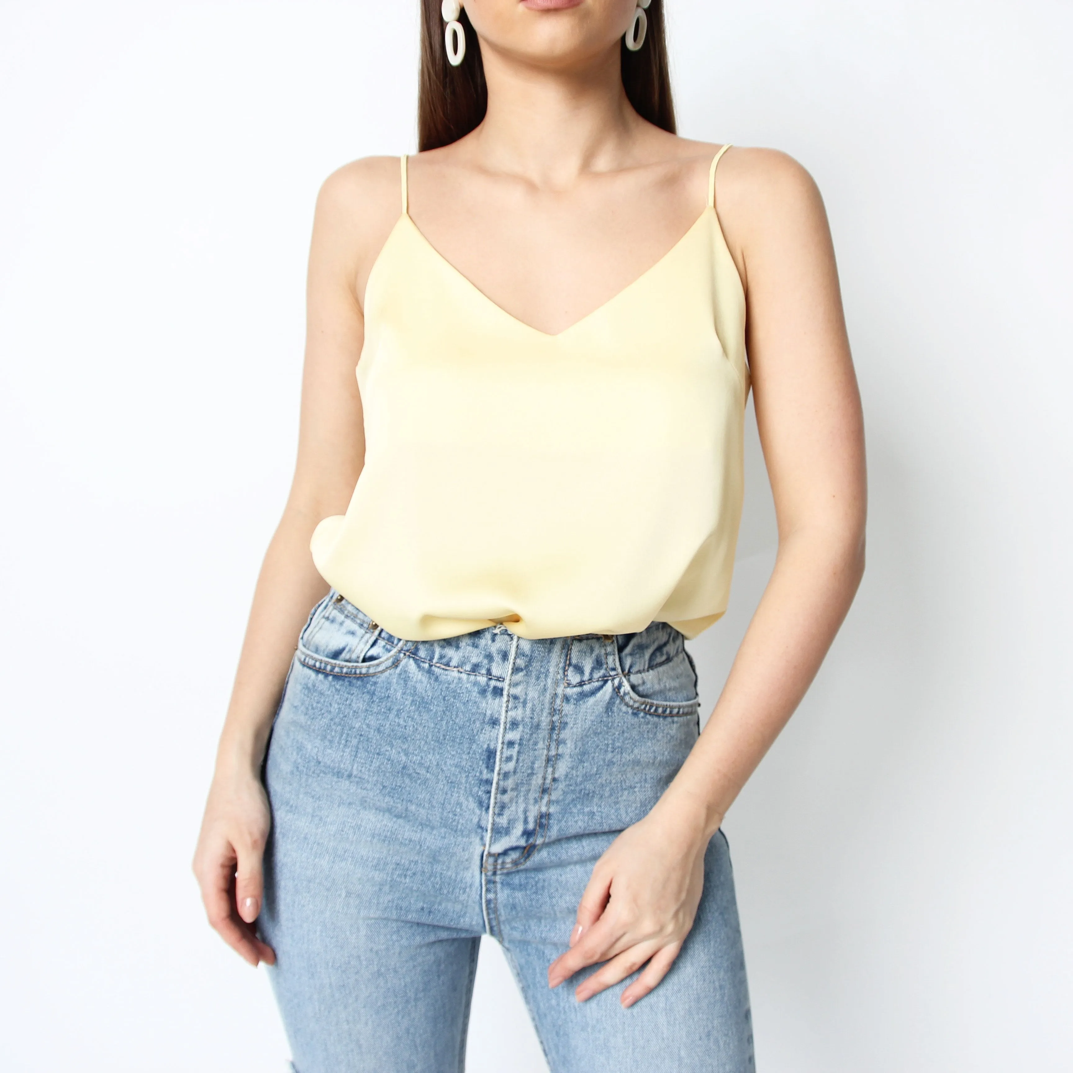 Pastel Yellow Camisole Top