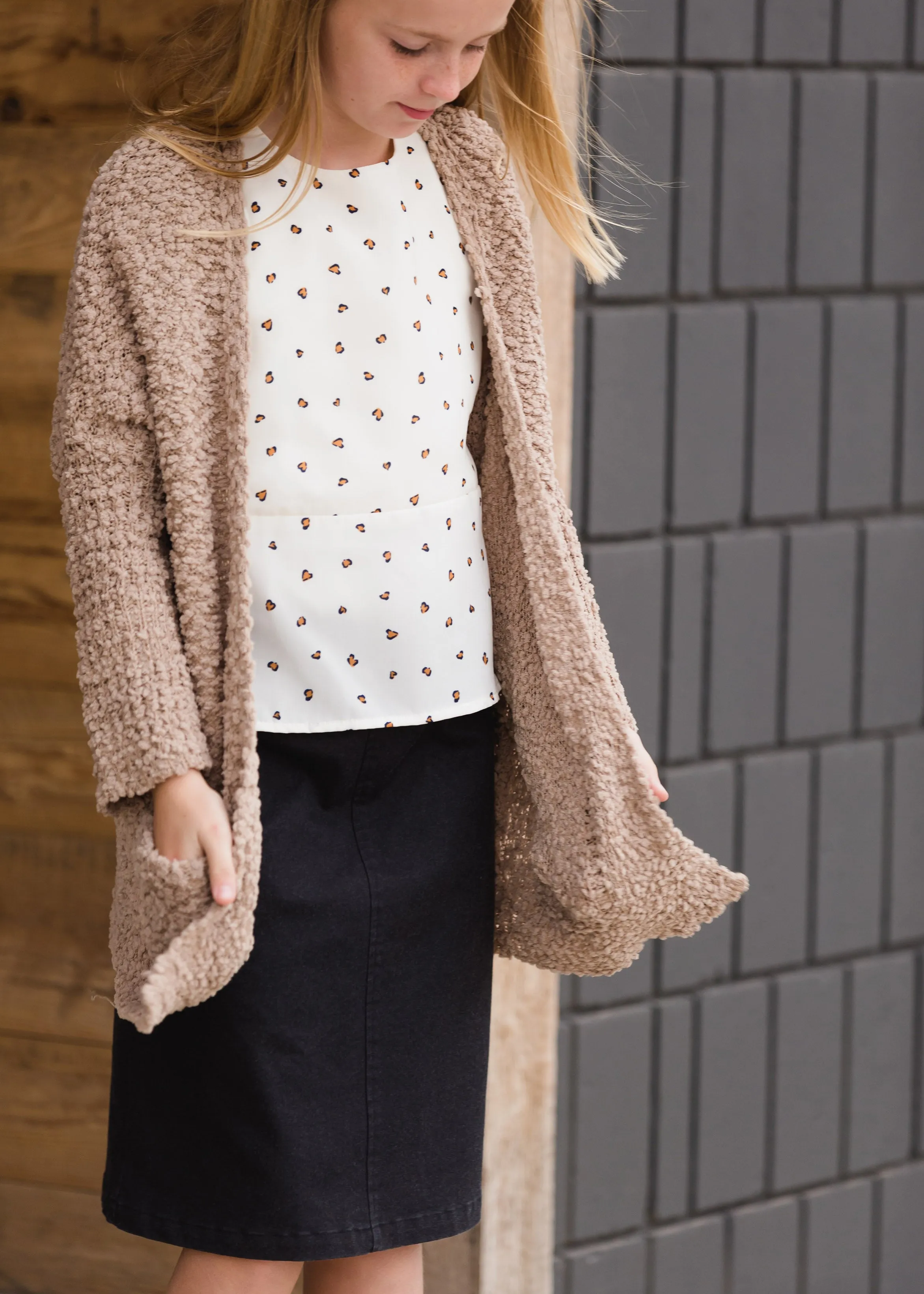 Popcorn Knit Dolman Cardigan - FINAL SALE