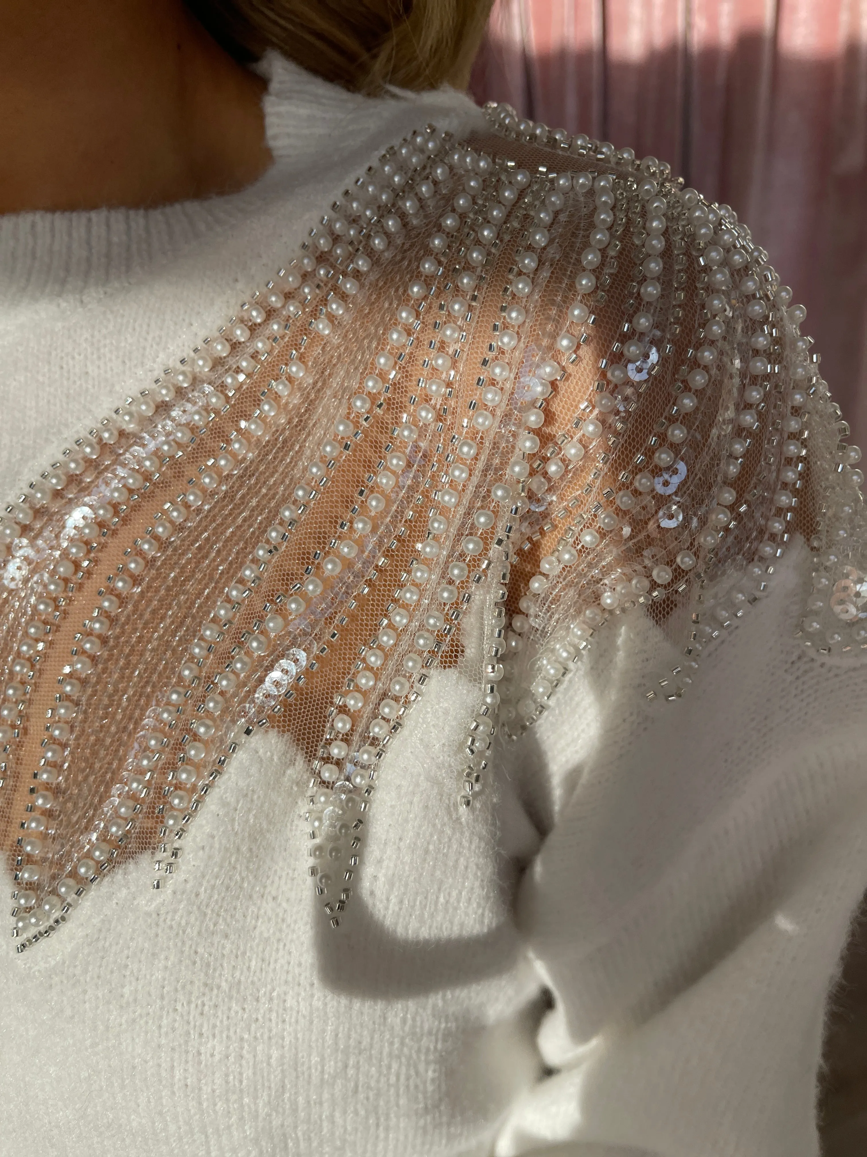 Searla Knit White