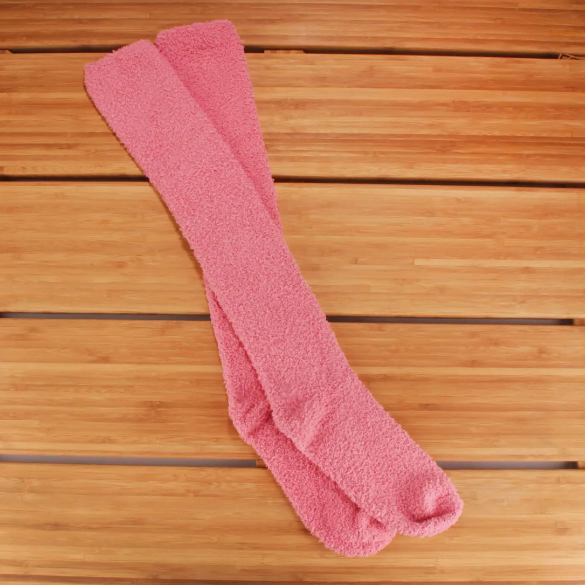Women's Fuzzy Patterened Knee High Socks