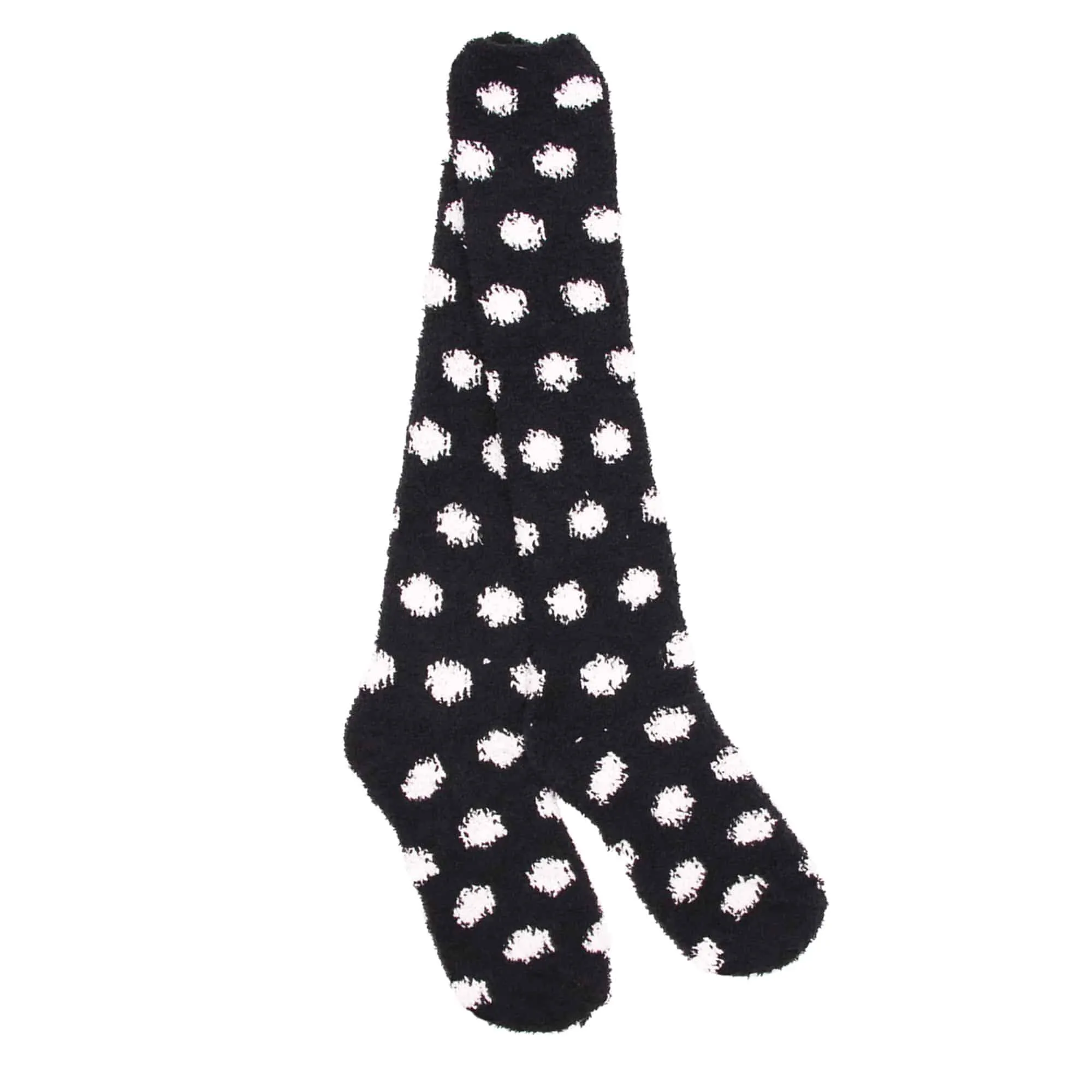 Women's Fuzzy Patterened Knee High Socks