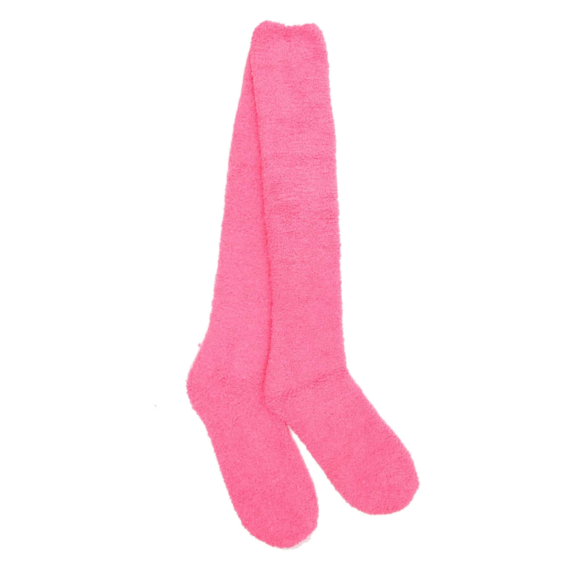 Women's Fuzzy Patterened Knee High Socks