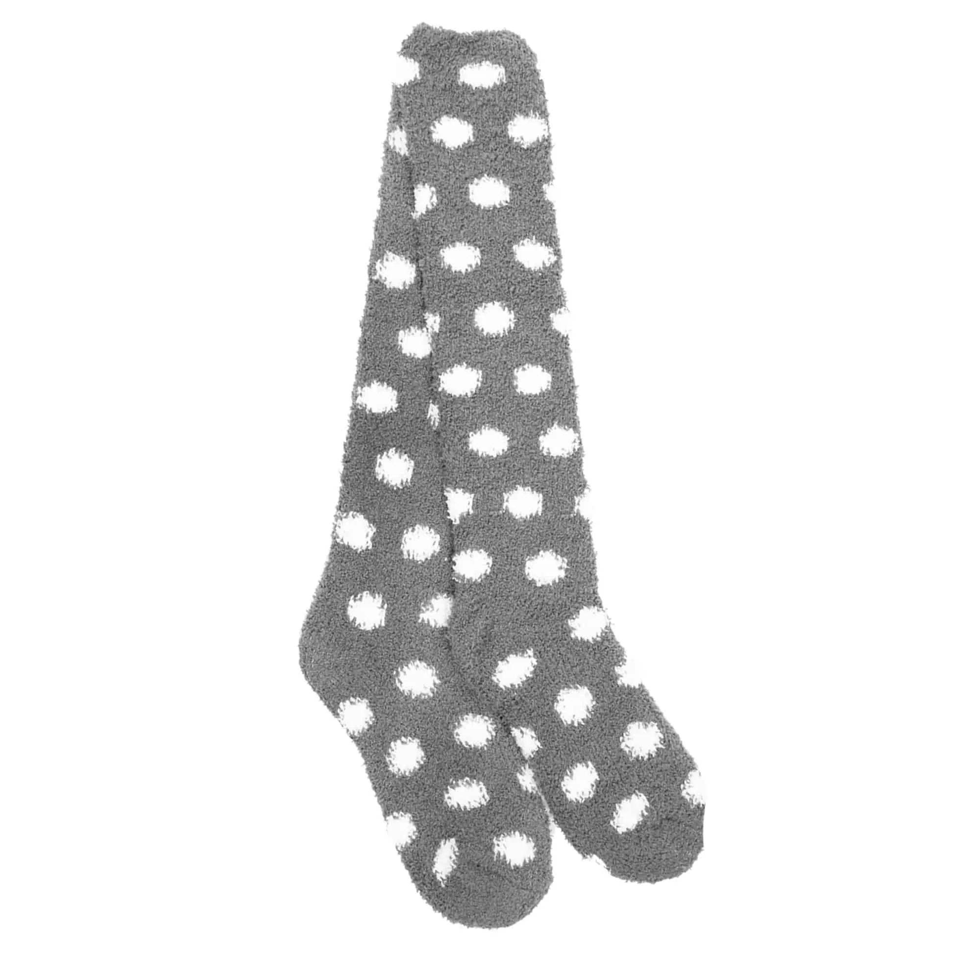 Women's Fuzzy Patterened Knee High Socks