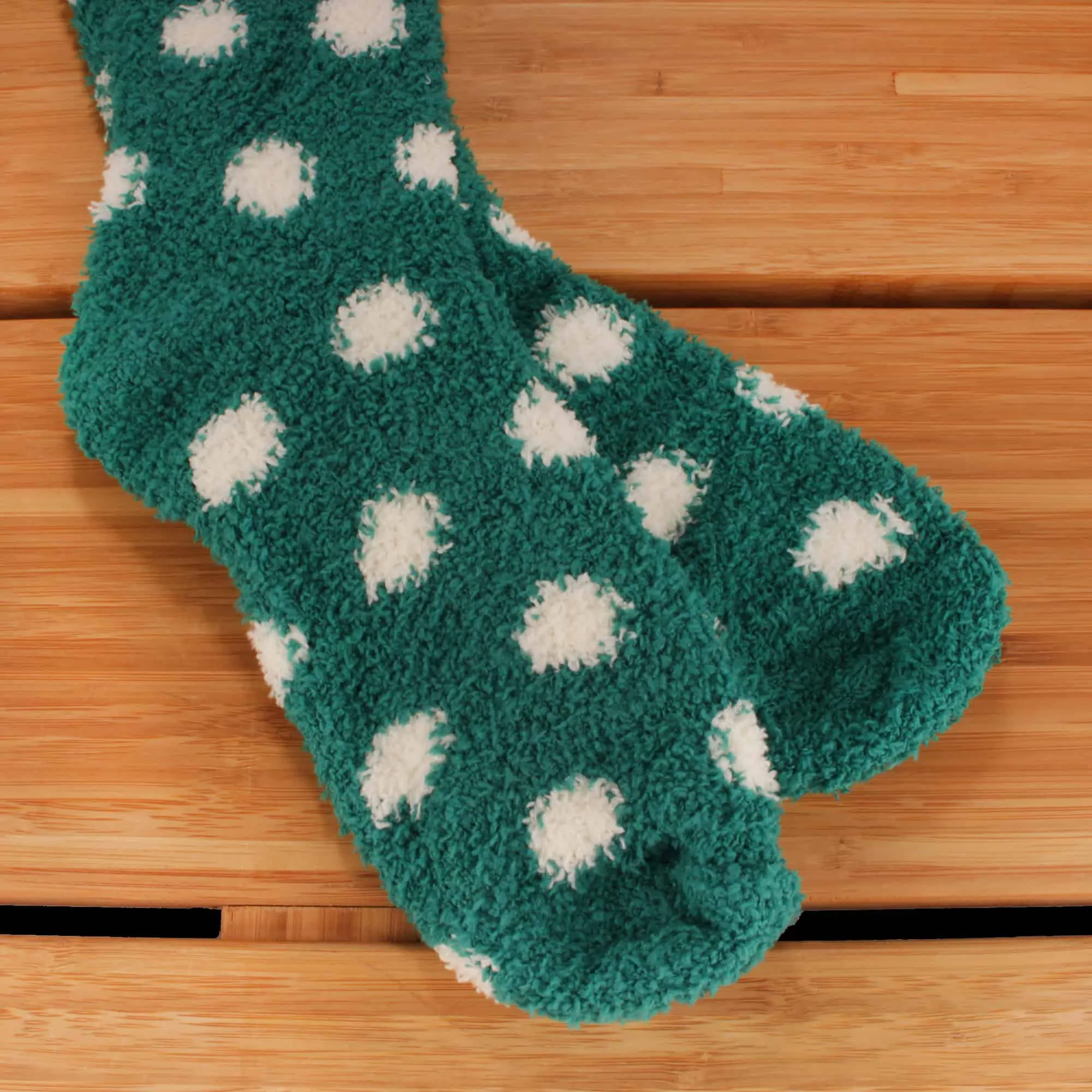 Women's Fuzzy Patterened Knee High Socks